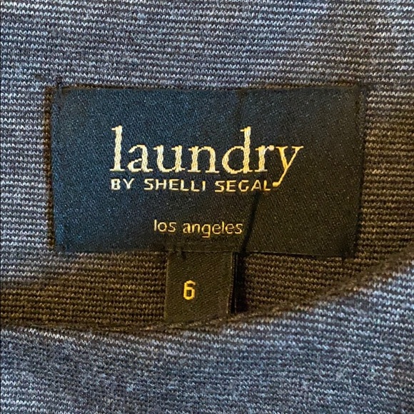 Laundry by shelli segal zipper dress grey size 6 - Picture 2 of 6